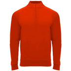 Sudadera de manga ranglán, con Interior perchado, cuello con media cremallera y cubrecosturas de refuerzo en su interior a tono Vetonek