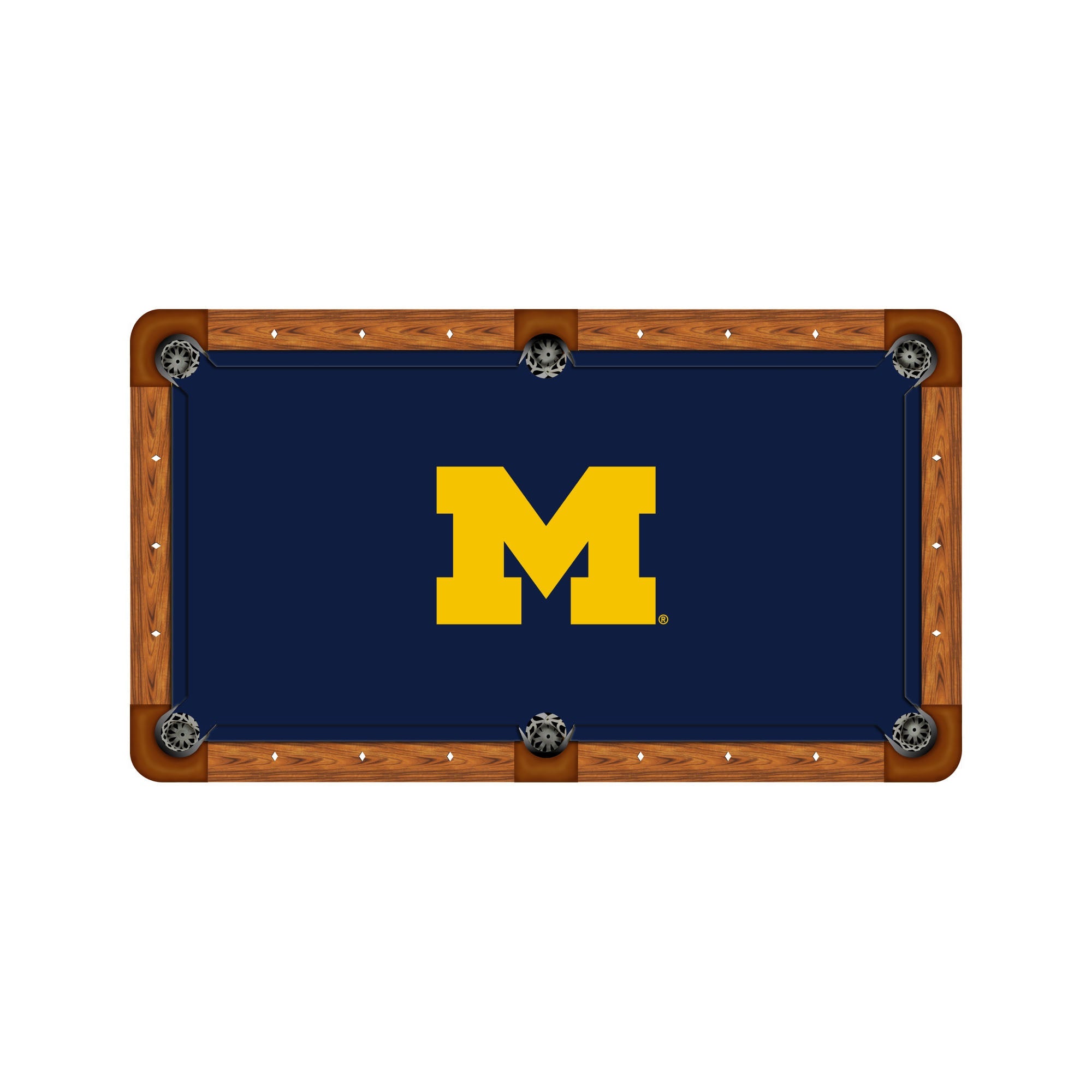 Wave 7 NCAA Logo Billiard Cloth - 8ft