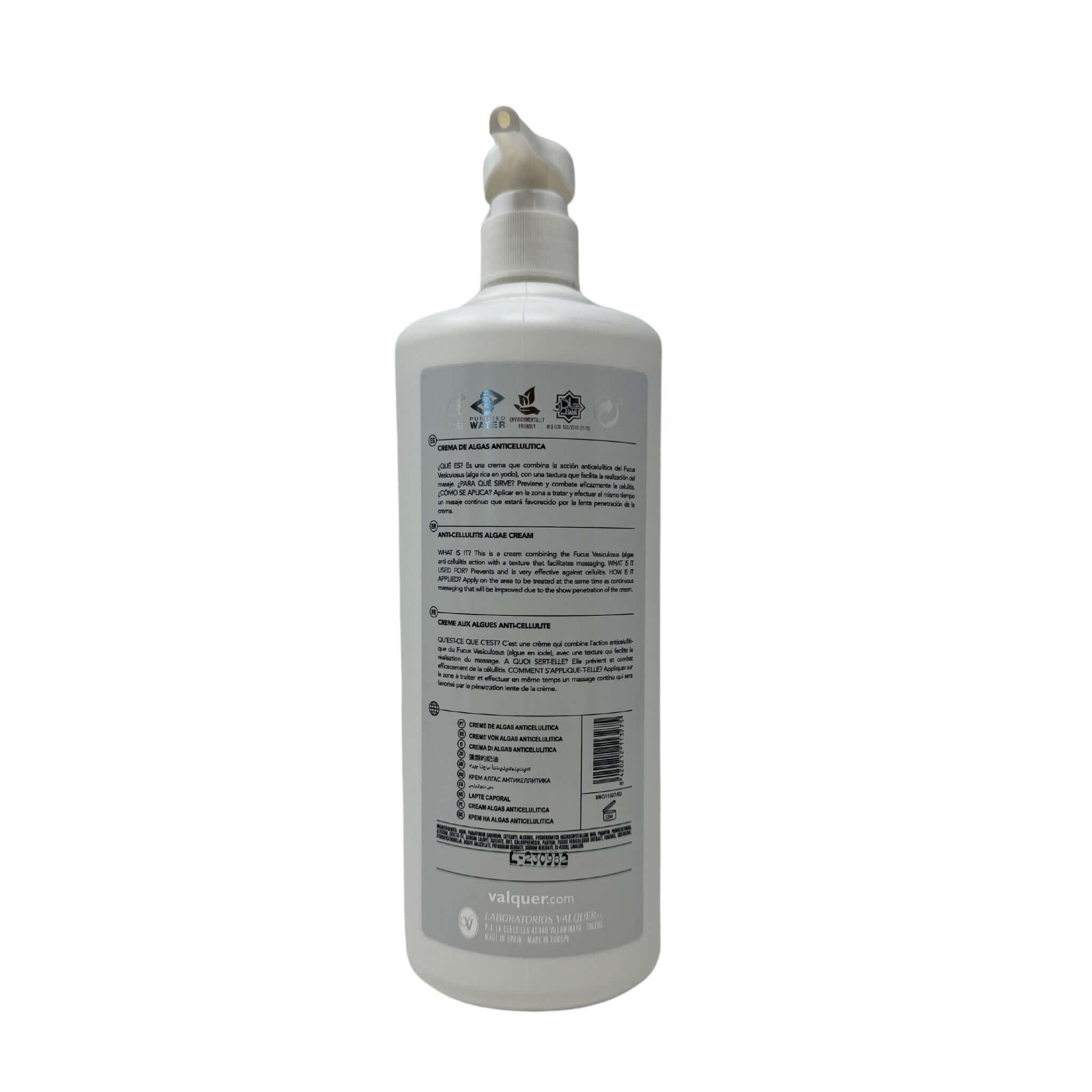 Crema Corporal Anticelulítica con Alga Fucus Vesiculosus