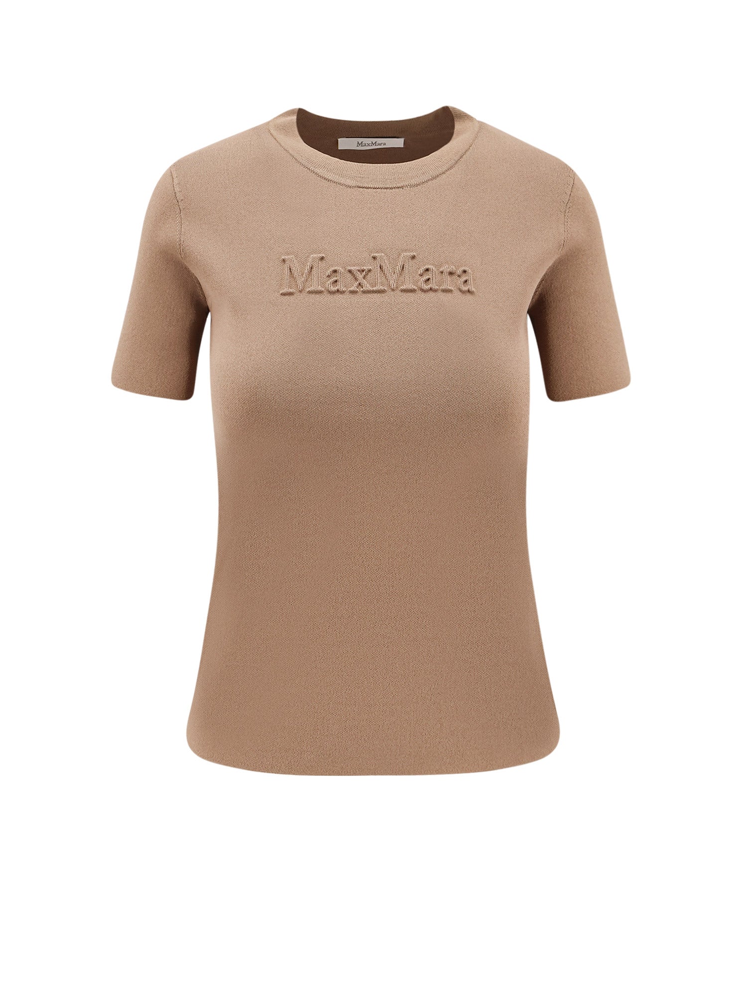 Max Mara T-shirts and Polos Brown Viscosa Poliammidica - L