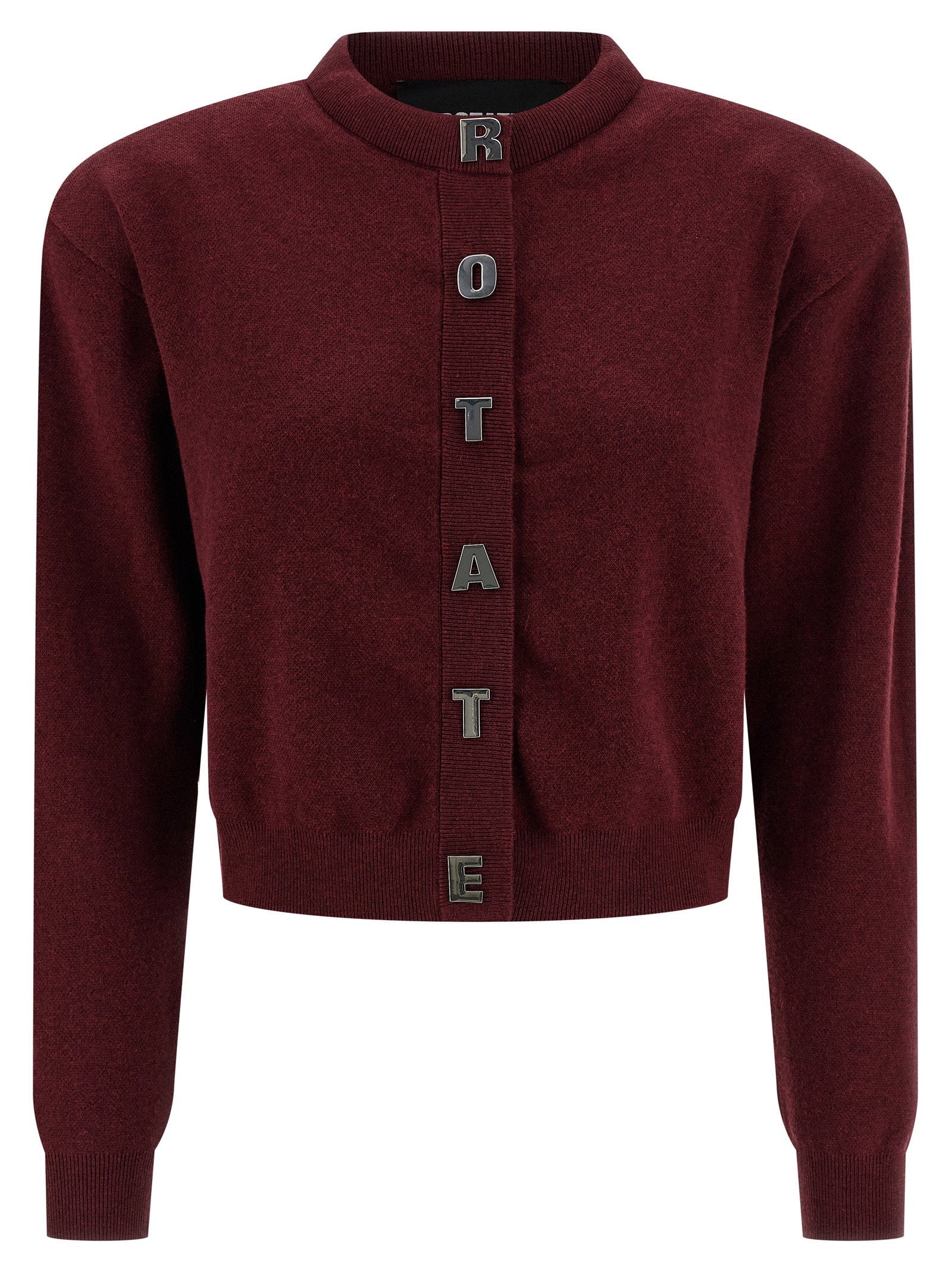 Rotate Birger Christensen Cardigan — Burgundy