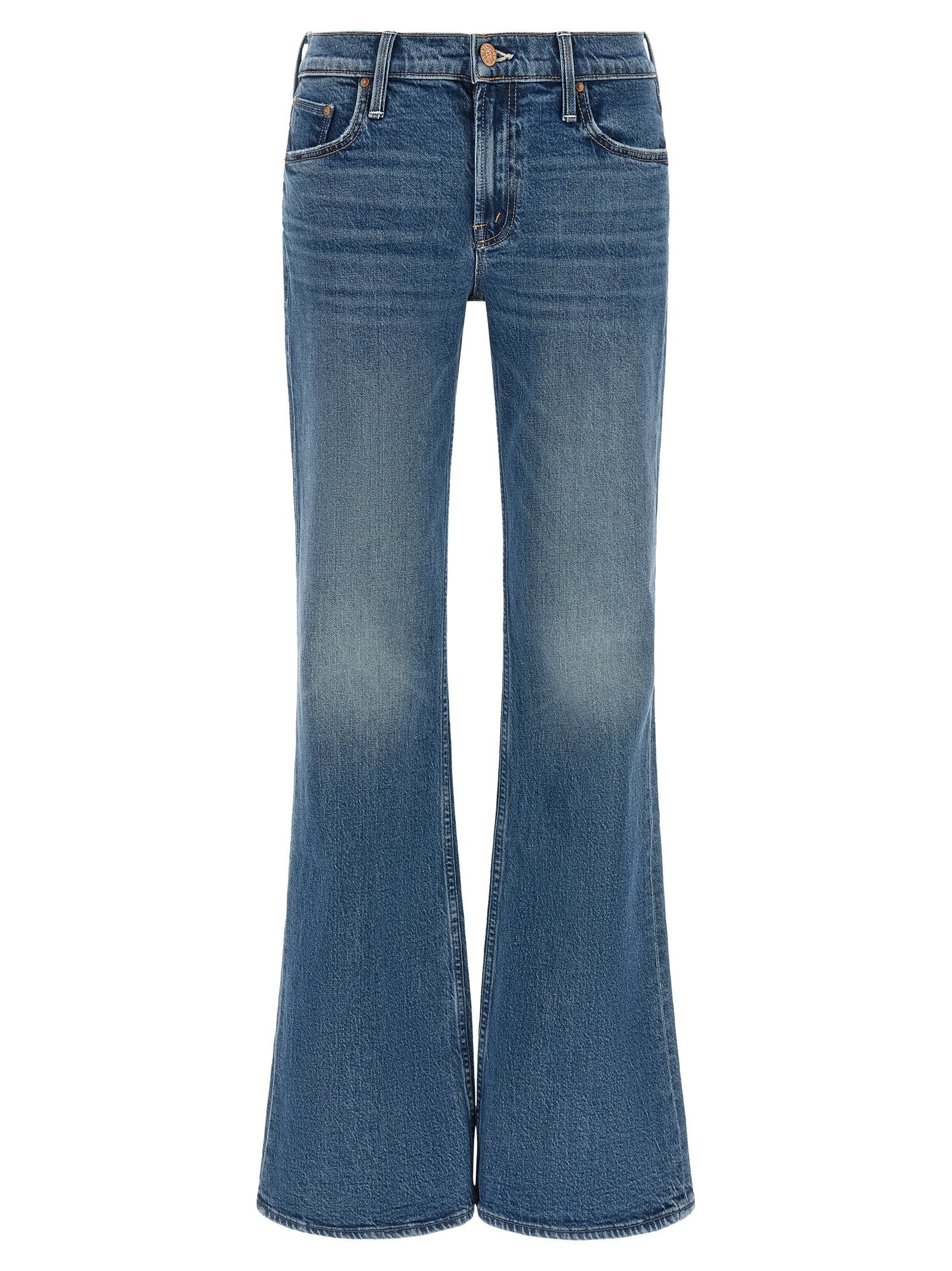 Mother The Jinx Heel Jeans — Blue