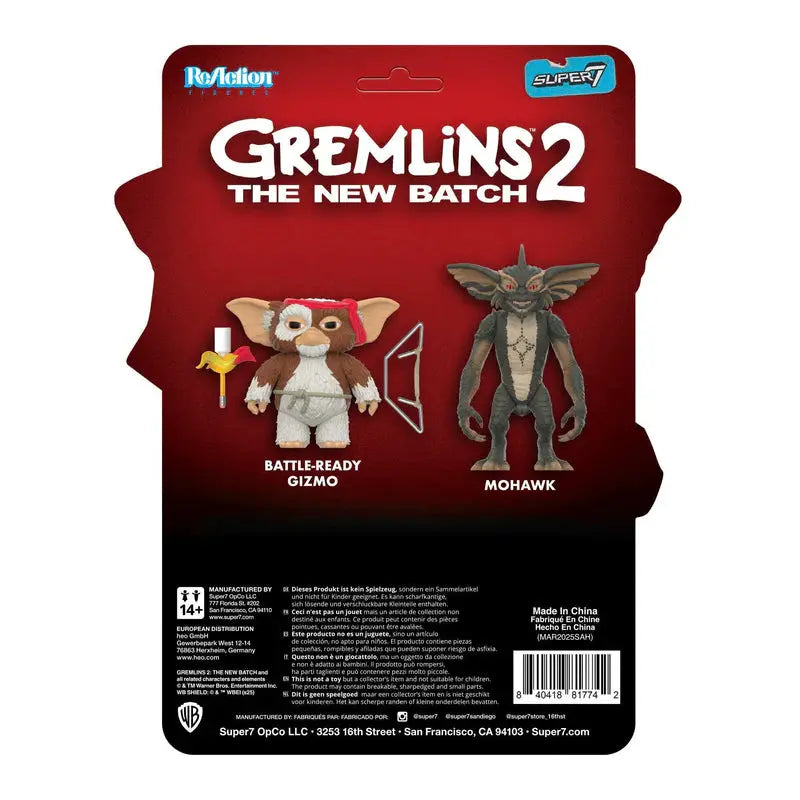 Gremlins ReAction Figura - Mohawk (Character Card) 23 cm
