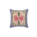 Folk Wings & Foliage Throw Pillow