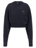 Rotate Birger Christensen Alpaca-Wool Blend Knit Sweater — Charcoal