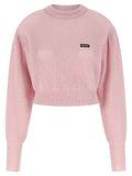 Rotate Birger Christensen Knit Puff Sweater — Pink