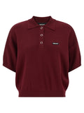 Rotate Birger Christensen Polo Shirt — Burgundy