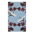 Dancing Cranes with Crimson Pines Accent Rug