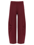 Rotate Birger Christensen Organic Cotton Terry Joggers — burgundy