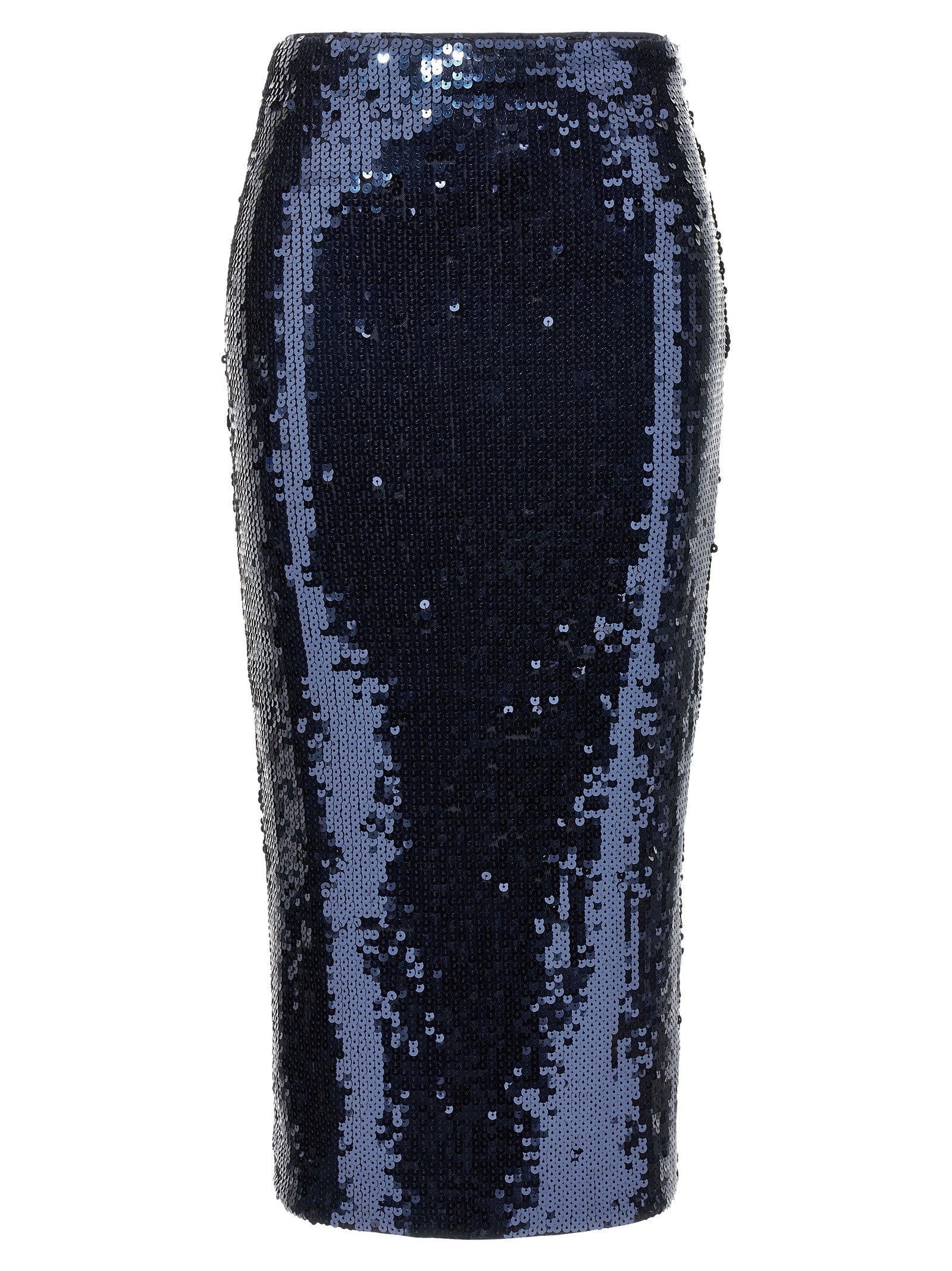 Rotate Birger Christensen Sequin Pencil Skirt — Navy