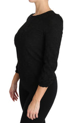 Women's Black Floral Lace Zipper Top Blouse