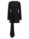Rotate Birger Christensen Maxi Bow Dress — Black