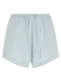 Rotate Birger Christensen Cotton Poplin Shorts — Blue
