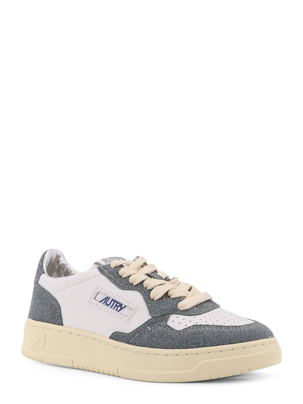 AUTRY Sneakers Bianco Grigio Glitter Pelle - 41