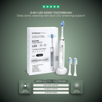 Cepillo de Dientes Eléctrico LED 2 en 1