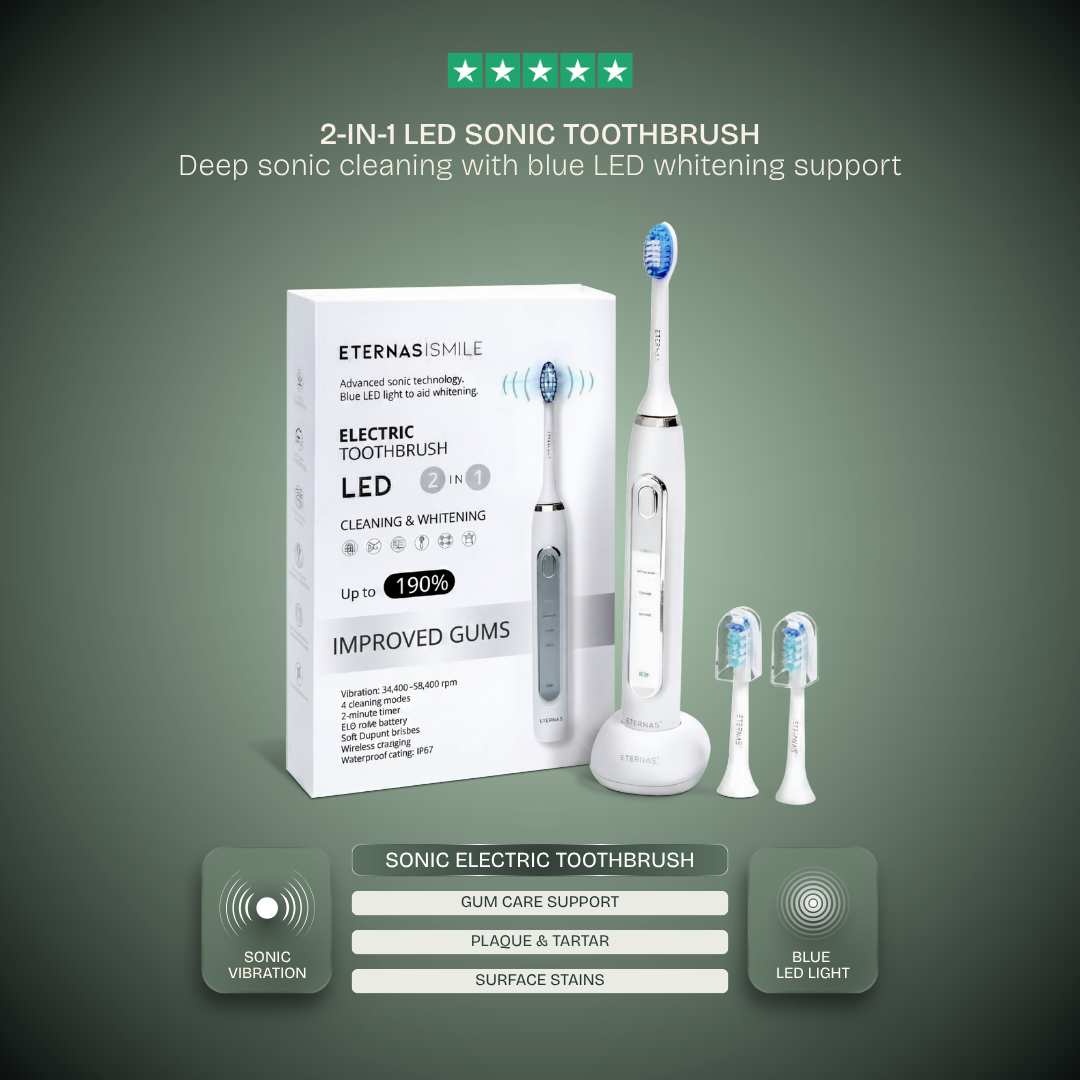 Cepillo de Dientes Eléctrico LED 2 en 1