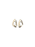 Pendientes de cristal martillado de Self-Portrait — Dorados