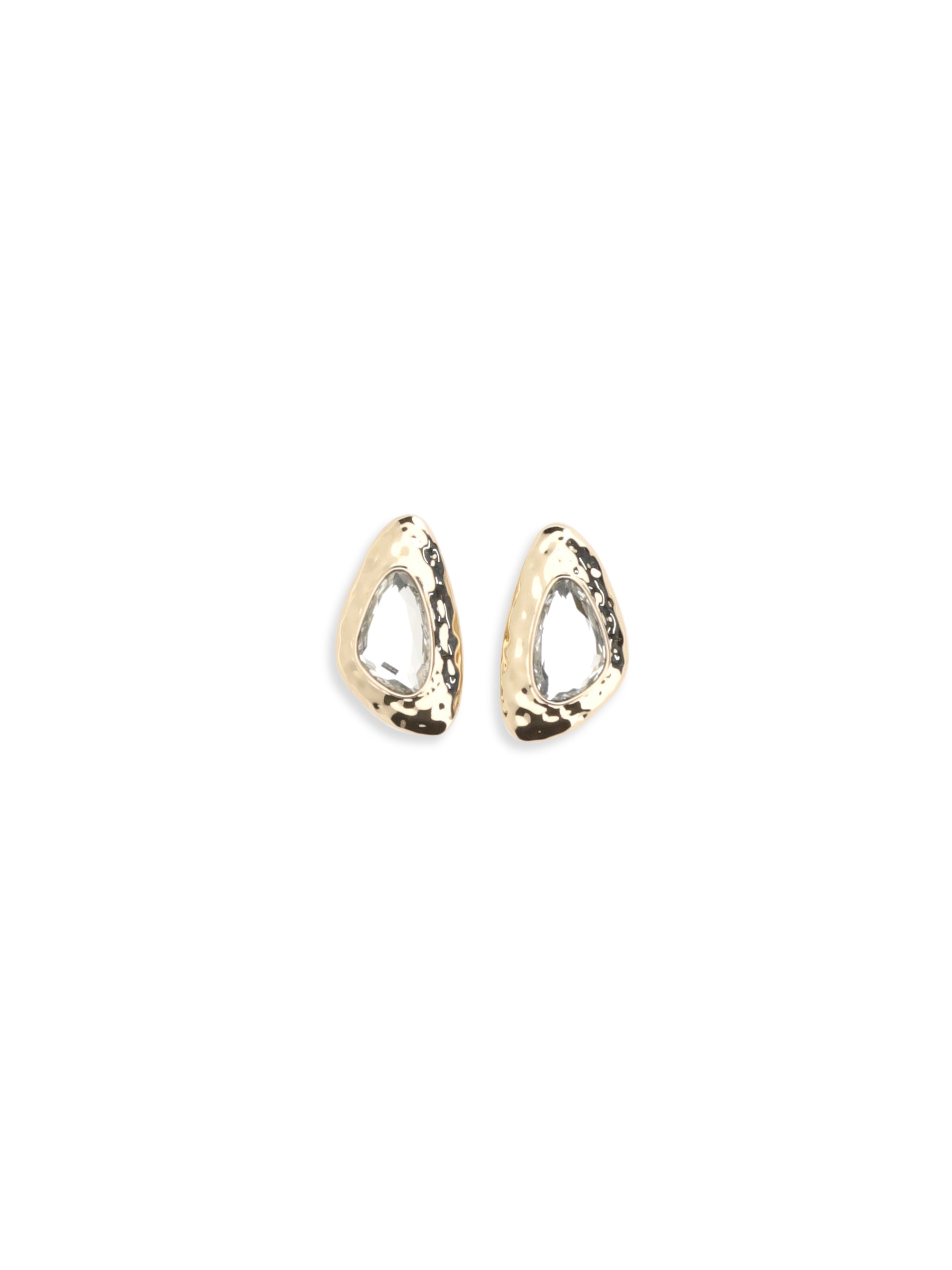 Pendientes de cristal martillado de Self-Portrait — Dorados