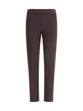 Avenue Montaigne Stretch Trousers — Brown