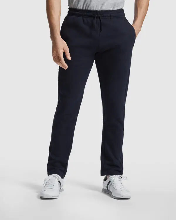 Pantalón largo de corte recto con dos bolsillos laterales y cinturilla elástica con cordón ajustable Vetonek