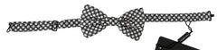 Men's Silk Polka Dot Bow Tie Black Ties