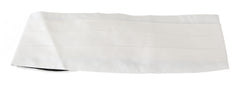 White Men Waist Belt Silk Cummerbund