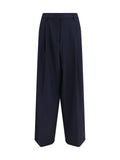 Fabiana Filippi Fluid Techno-Tailoring Trousers — Navy