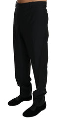 Black Dress Formal Trouser Men Wool Pants Virgin