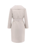 S MAX MARA Coats Bianco Avorio Lana Vergine - 44