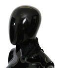 Women's Black Fur Neck Collar Wrap Lambskin Scarf