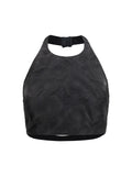 Max Mara Fumetto Crop Top — Black