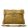 Leather Maxi Baguette Flap Bag