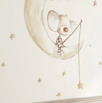 VINILO INFANTIL I OSITO PESCANDO ESTRELLAS