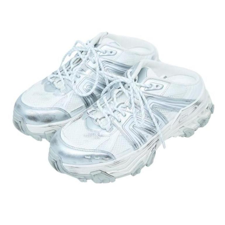Slip-On Chunky Damaged Sneakers | White