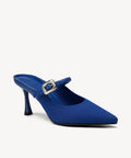 GraceLithe Pointed Toe Heeled Mule - Blue / Regular (A-C) / US 9.5 | EU 41 | UK 7.5