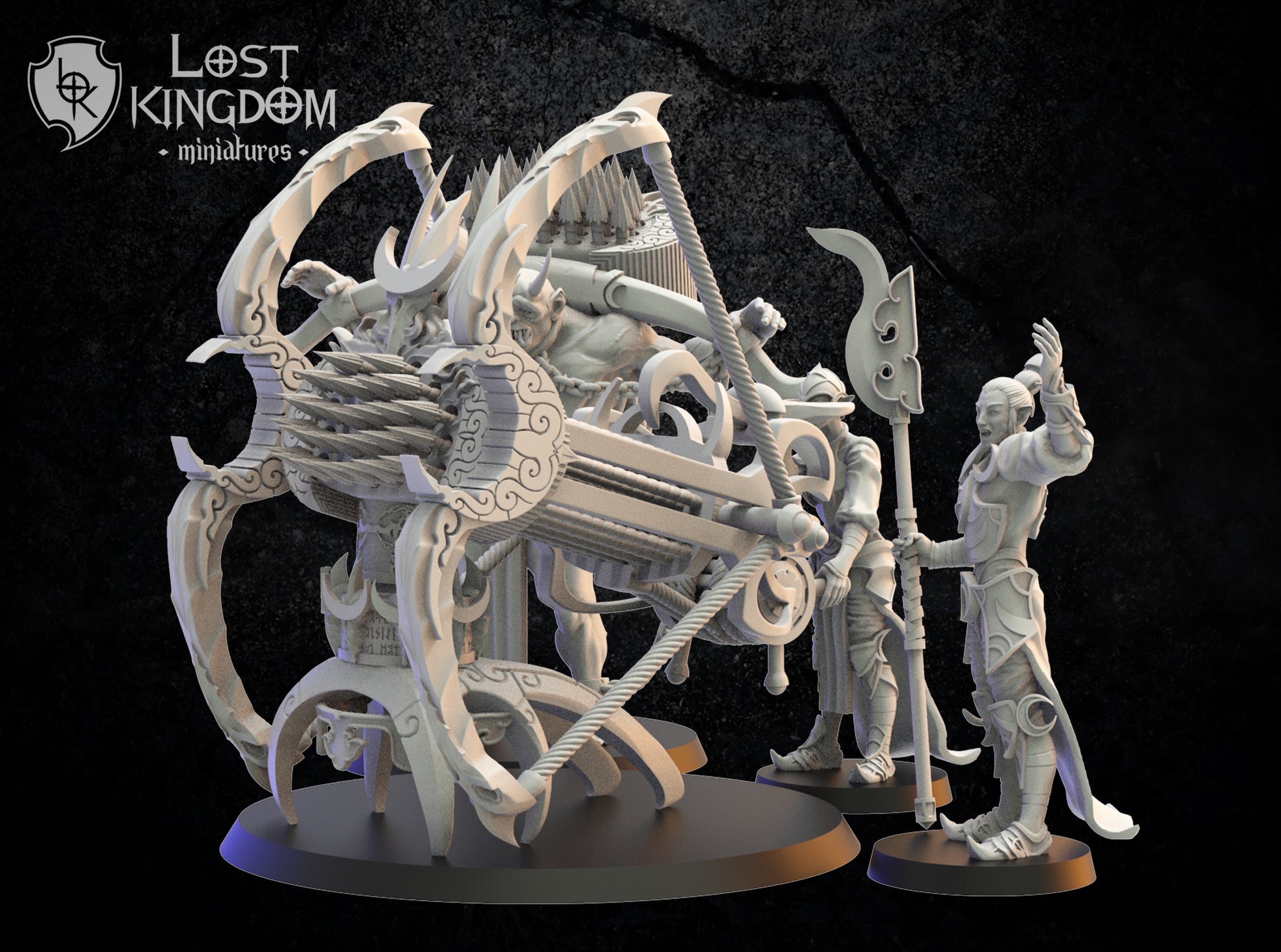 Night Elves Repeater Battery, Lost Kingdom Miniatures