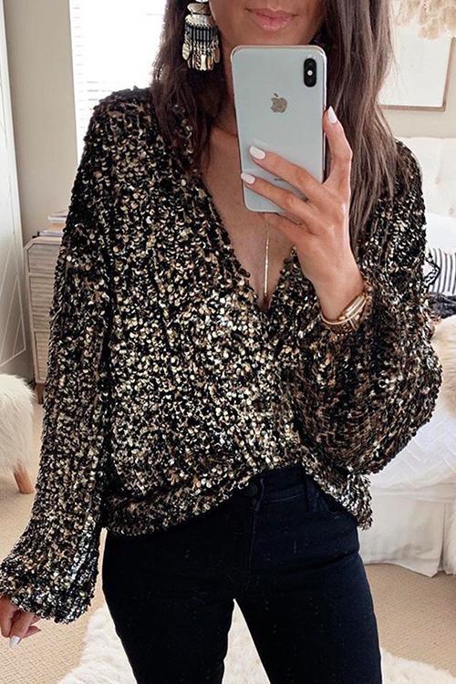 Christmas/NYE Party Sequin Shirt