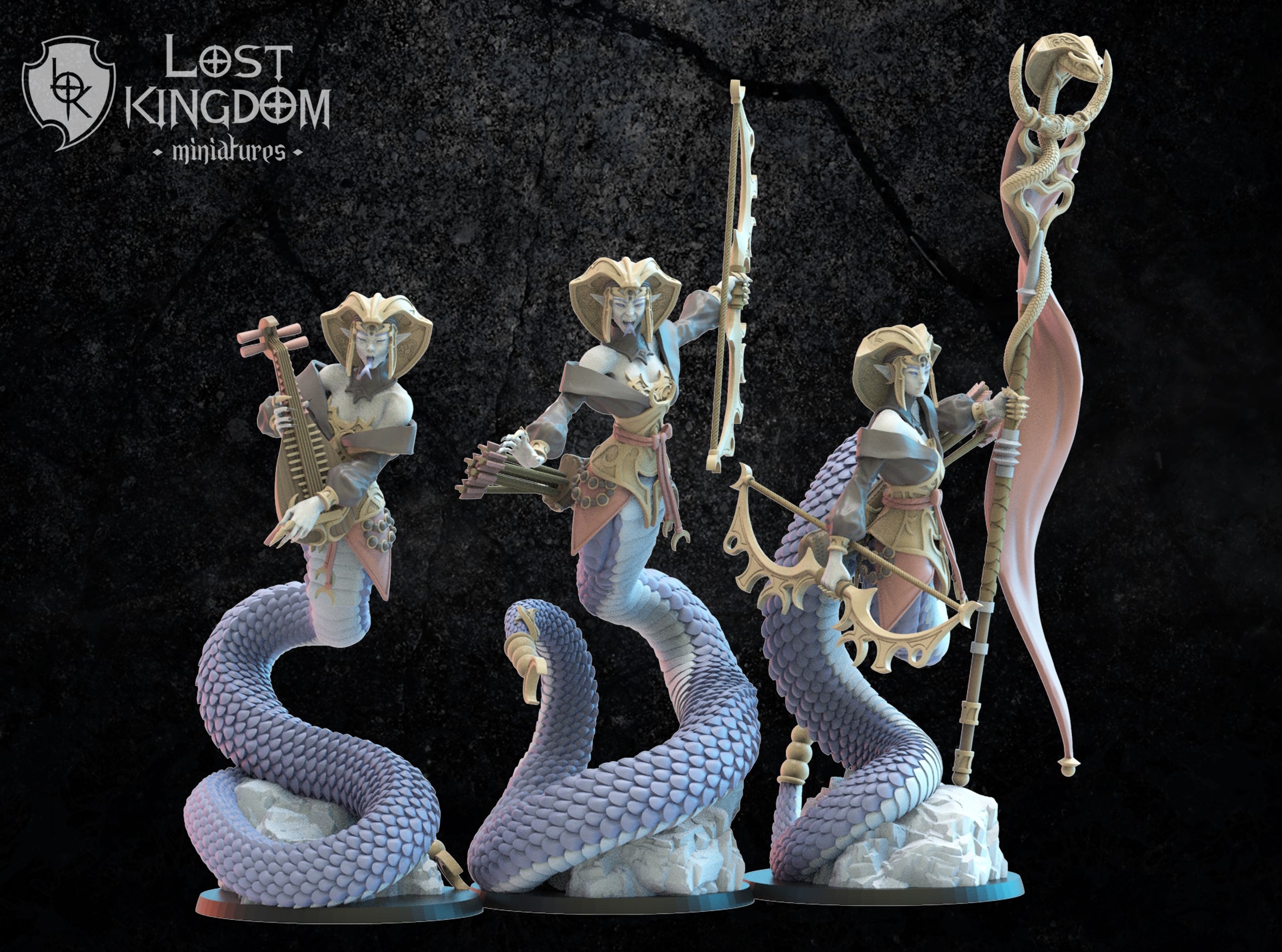 Yumi/Yari Naga Regiment, Lost Kingdom Miniatures