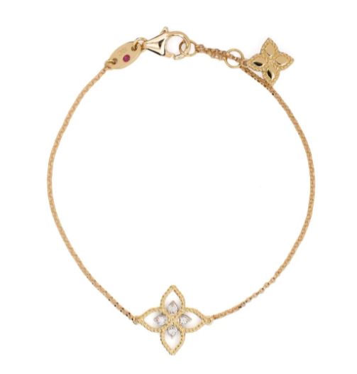 Roberto Coin Princess Flower Bracelet — Yellow Gold