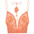 Rose Sheer Top | Orange