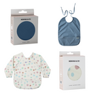 Babero con manga impermeable Funny Polka Dots + Babero corto Nenina & Co