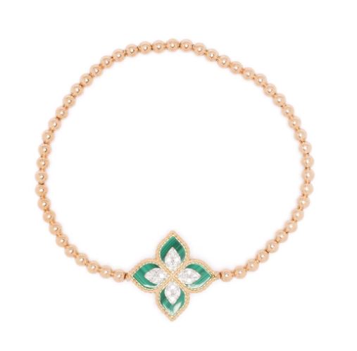 Roberto Coin Princess Flower Bracelet — green