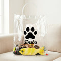 Bolsa transparente personalizada con diseño de corazón de pata y 9 juguetes interactivos para gatos con nombre Regalo de cumpleaños del Día de las Mascotas para los dueños amantes de los gatos