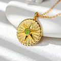Hexagrama personalizado Guardián Energía Medalla Collar con Piedra de Nacimiento Dainty Familia Joyería Cumpleaños Aniversario Regalo para Mujeres Hombres