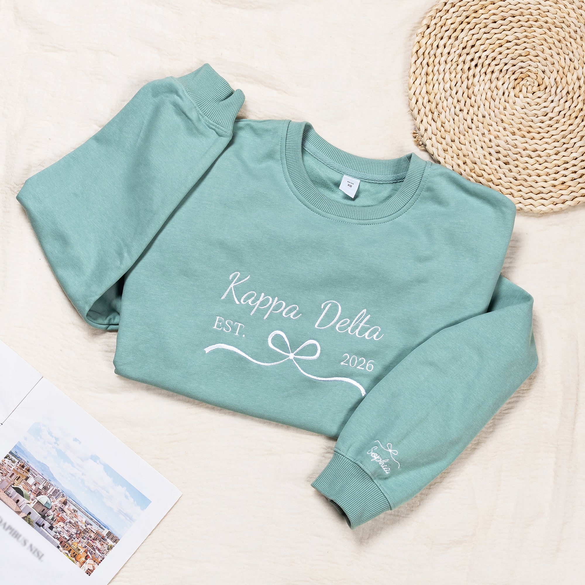 Personalizado Multicolor Sorority Camiseta Sudadera Sudadera con capucha con nombre y año Sorority Cumpleaños regalo para Sorors Friends丨Callie × Affinity Licensing