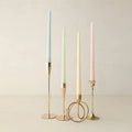 12" Unscented Taper Colored Candles - 4 pcs