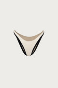 90s Bottom (Faux Suede Cream/Black)