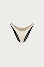 90s Bottom (Faux Suede Cream/Black)