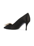 Roger Vivier Flat Shoes Black Pelle + Tessuto