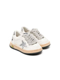 Golden Goose Kids Flat Shoes White Leathe Rand Out.mat